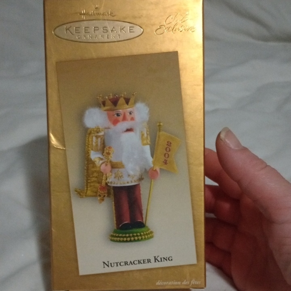 Hallmark Keepsake Nutcracker King with Gold and Red Accents